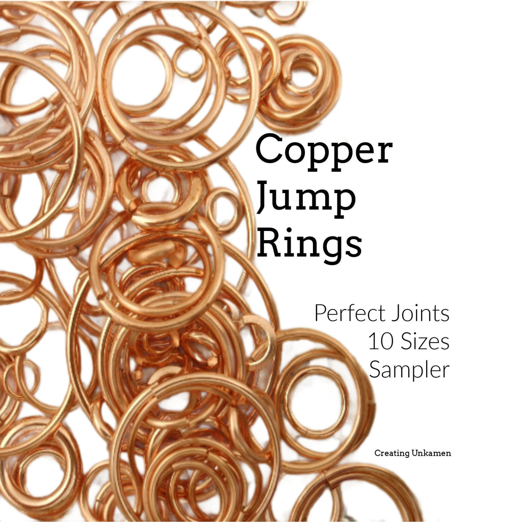 25 Copper Jump Rings - Great Selection of Sizes and Gauges or Sampler