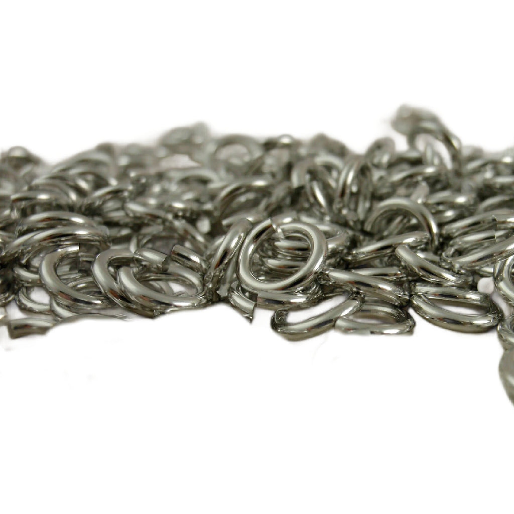 100 Silver Aluminum Jump Rings - Handmade For You in 12, 14, 16, 18, 20, 22 gauge - Top Shelf
