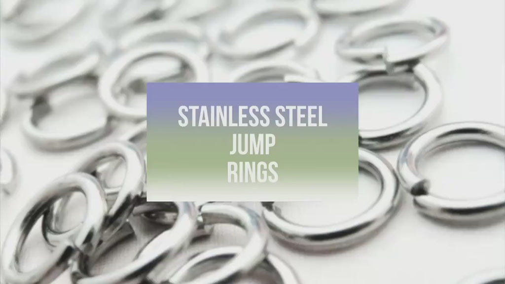 100 Nickel Free Stainless Steel Jump Rings - Your Choice of Gauge 12, 14, 16, 18, 20 and Diameter