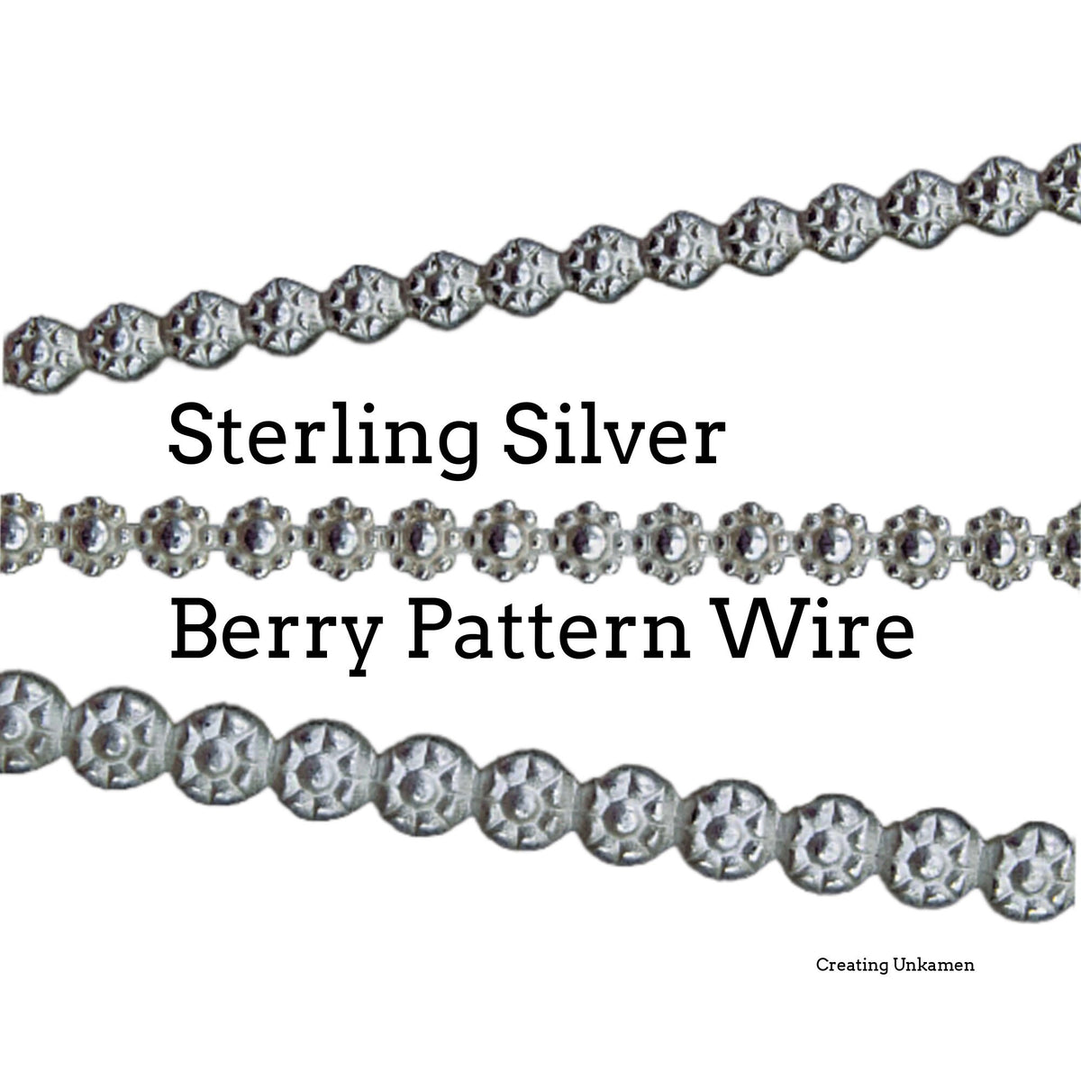Sterling Silver Pattern Stepped Bezel Wire by the Inch 