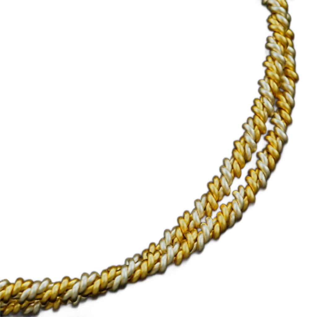 1 foot Double Twisted Gold and Silver Plated Wire - 8 gauge - 100% Guarantee