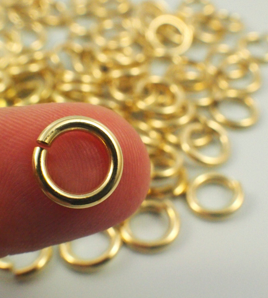 100 Handmade Rich Low Brass Jump Rings - Your Choice of Gauge 10, 12, 14, 15, 16, 18, 20, 22, 24 and Diameter