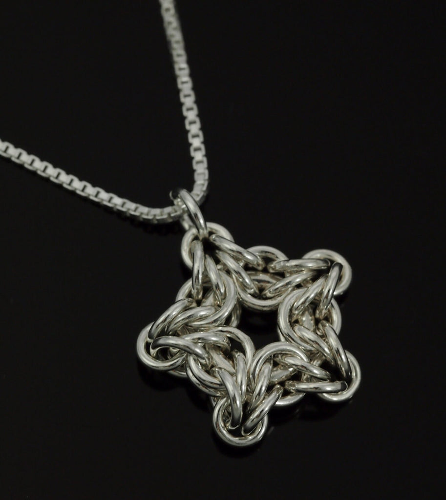 Twinkle Twinkle Little Sterling Silver Star Tutorial - Pendant, Necklace, Earrings - Versatile Chainmaille PDF