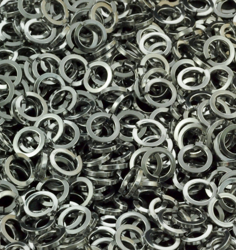 50 Square Stainless Steel Jump Rings Handmade in  14, 16, 18, 20, 22, 24 gauge - You Pick Flat, Square on Edge, or Twisted Square