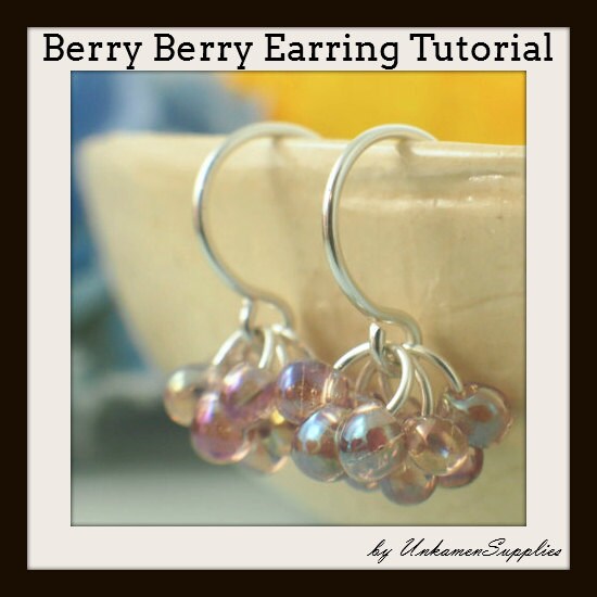 Berry Berry Earring Tutorial - Instant Jewelry PDF