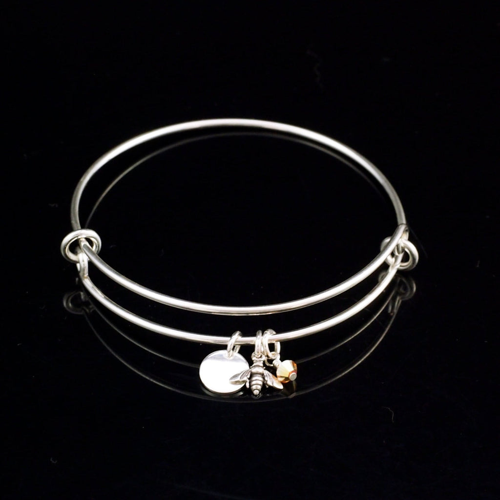 Sweet as Honey Sterling Silver Bangle