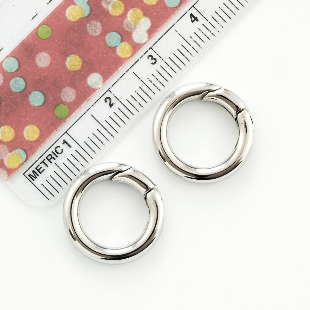 1 Stainless Steel Round Circle Clasp - 20mm or 24mm - 100% Guarantee