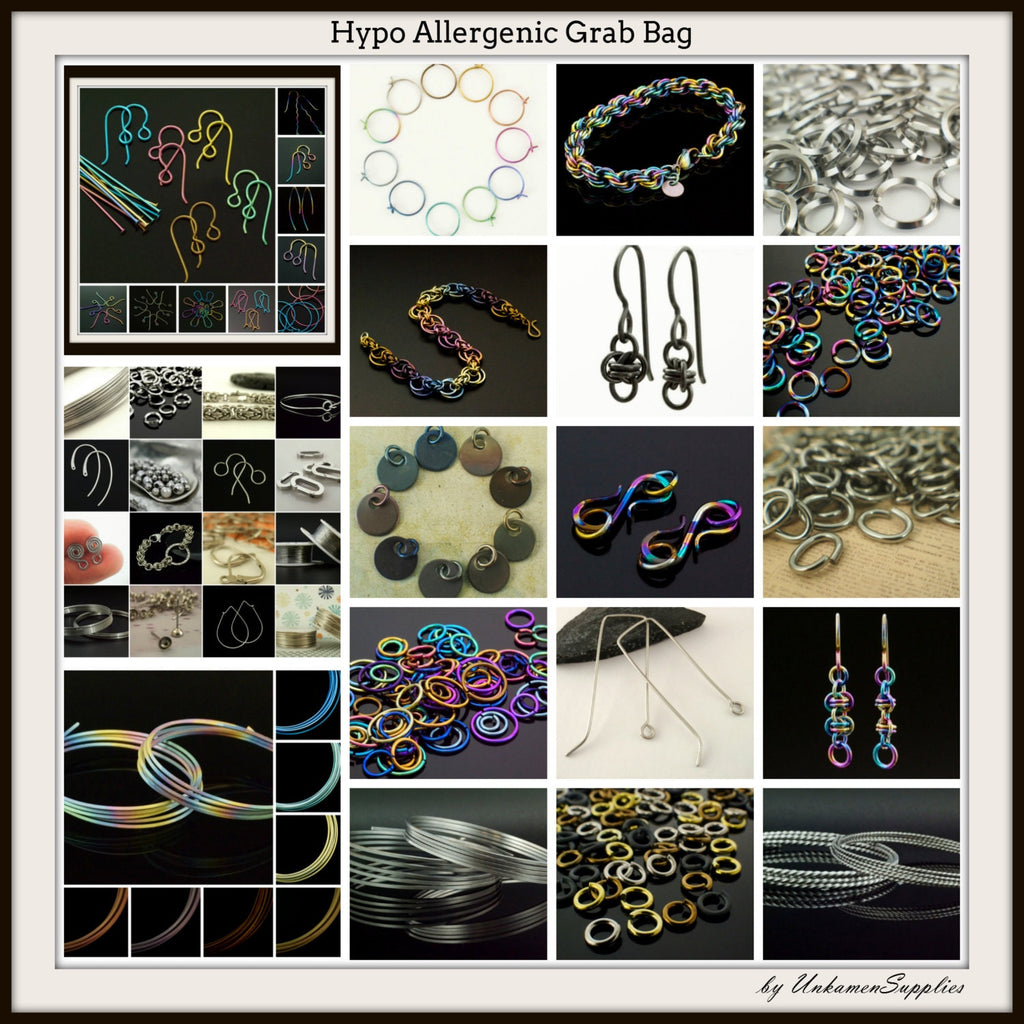 Hypoallergenic Grab Bag - Niobium, Titanium and Nickle Free Stainless Steel - 100% Guarantee