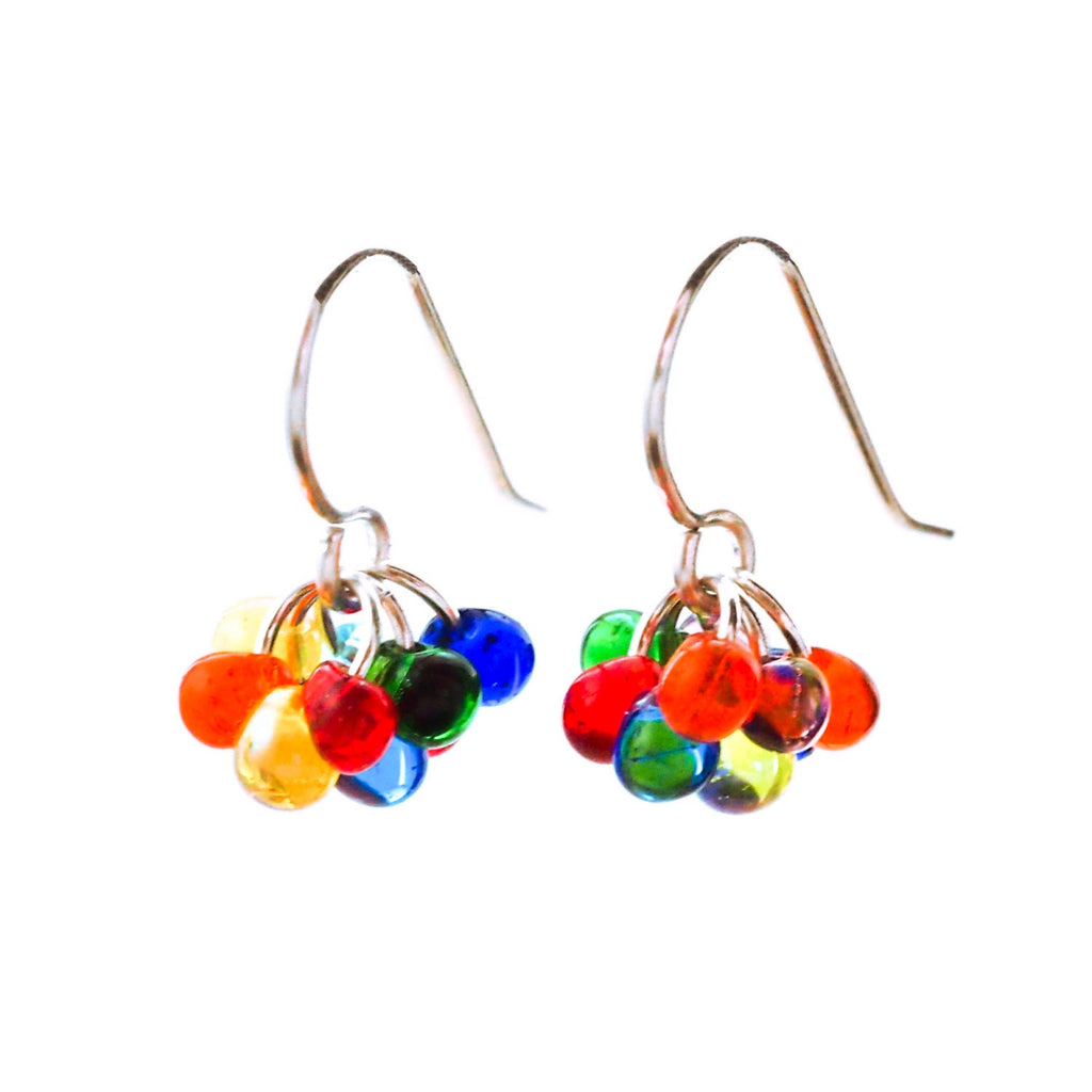Earrings Sterling Silver and Rainbow Berry Berry Dangles