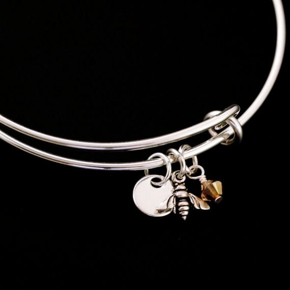 Sweet as Honey Sterling Silver Bangle