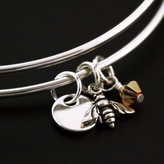 Sweet as Honey Sterling Silver Bangle