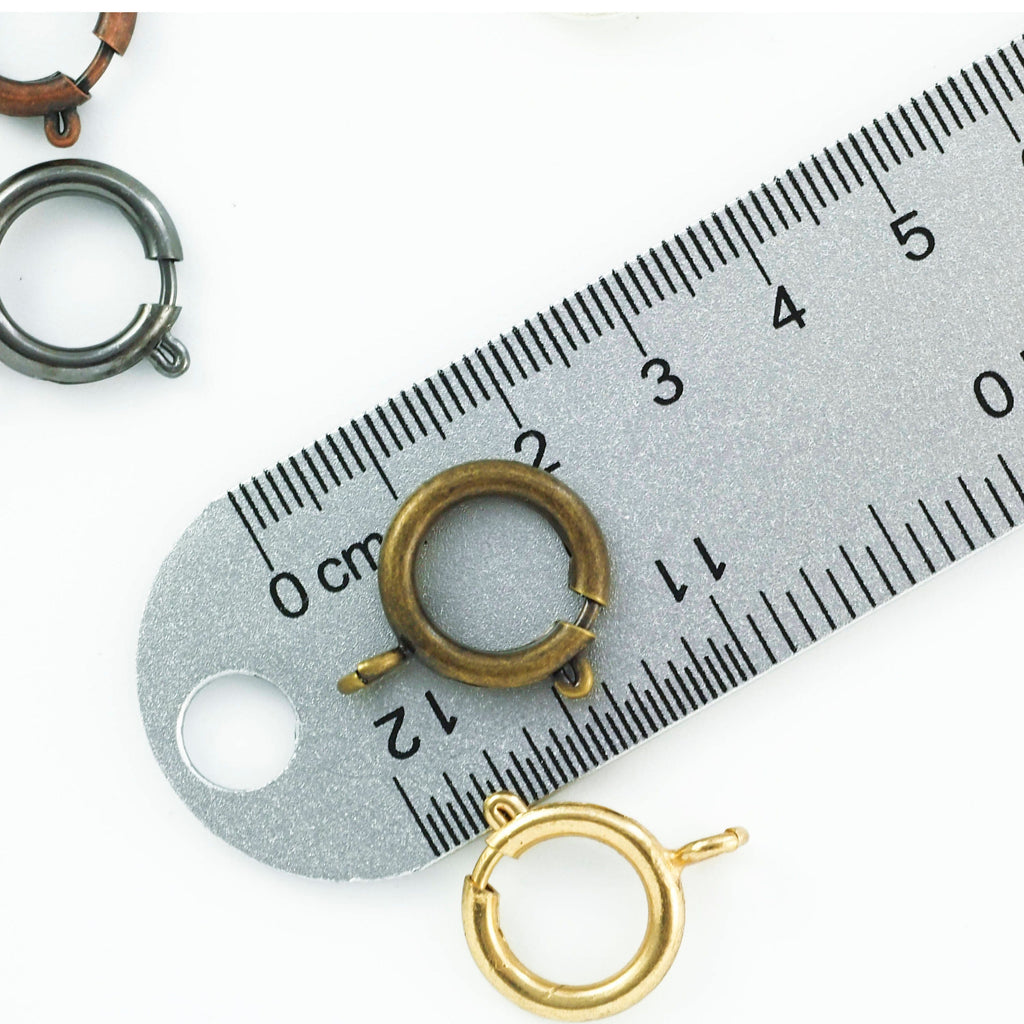 3 - 16mm Spring Clasps - Silver Plate, Gold Plate, Antique Silver, Antique Gold, Gunmetal, Antique Copper - Best Commercially Made