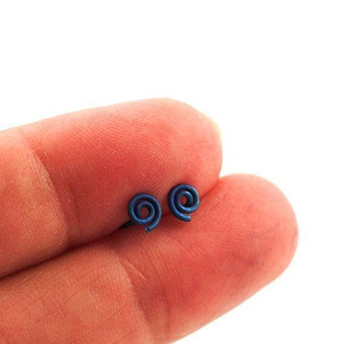 Niobium Hypoallergenic Coil Post Earrings 20 gauge - 5mm, 7mm or 9mm