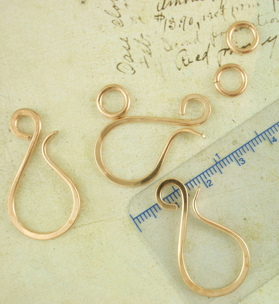 1 Large Clasp 33mm X 19mm - You Pick Titanium, Niobium, Sterling Silver, 14kt Gold Filled