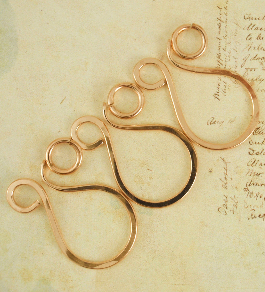 1 Large Clasp 33mm X 19mm - You Pick Titanium, Niobium, Sterling Silver, 14kt Gold Filled