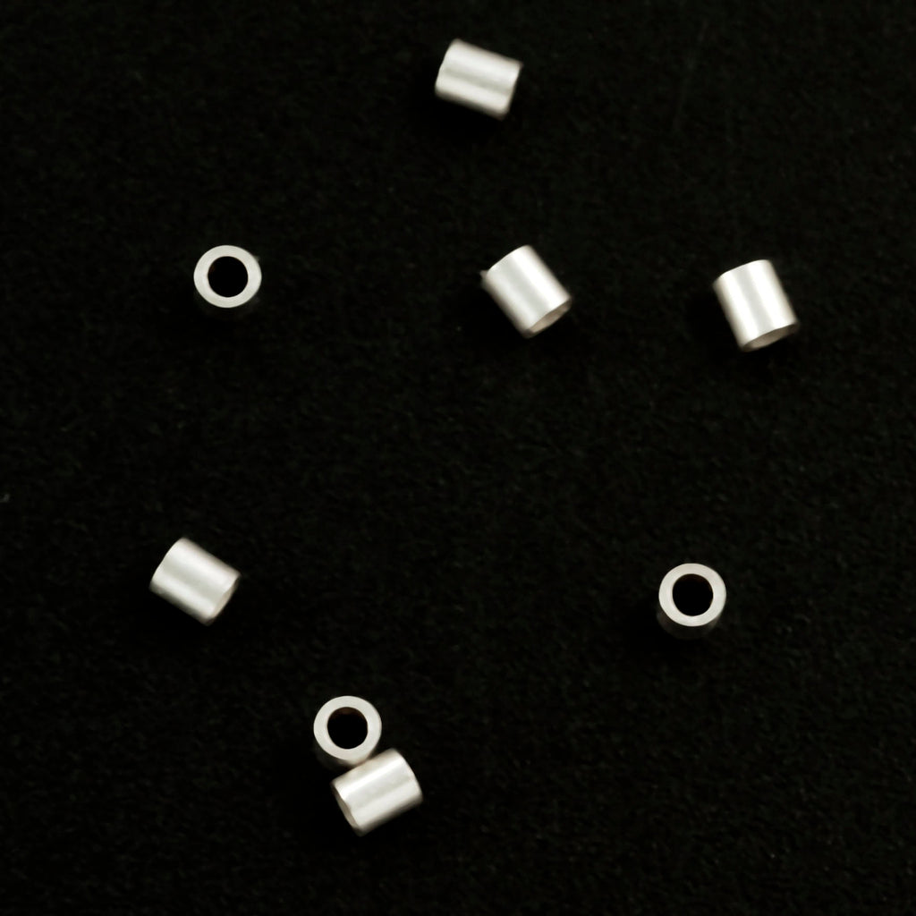 25 Crimp Tubes - Sterling Silver, Antique Silver, or Black Sterling Silver - 100% Guarantee