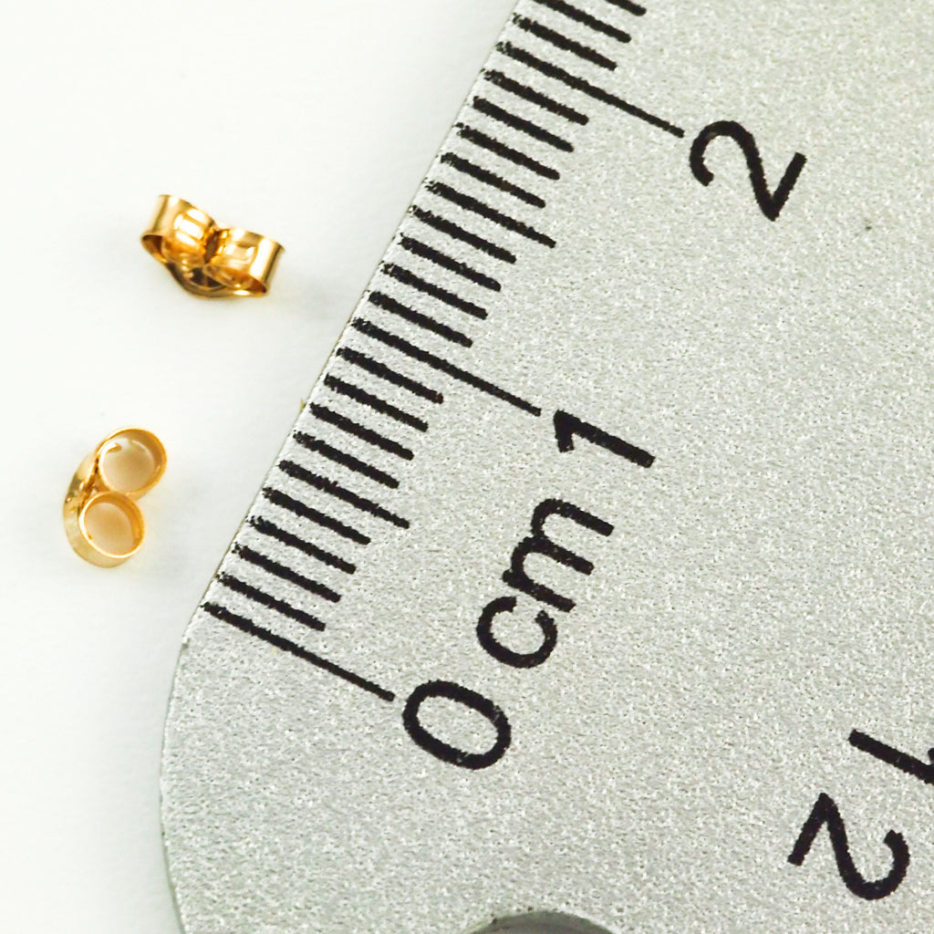 1 Pair 14kt Solid Gold Ear Nuts