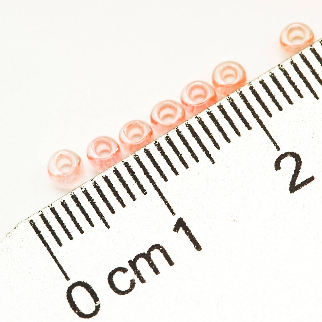 Pink Toho 8/0 Seed Beads - Glow in the Dark Yellow Green