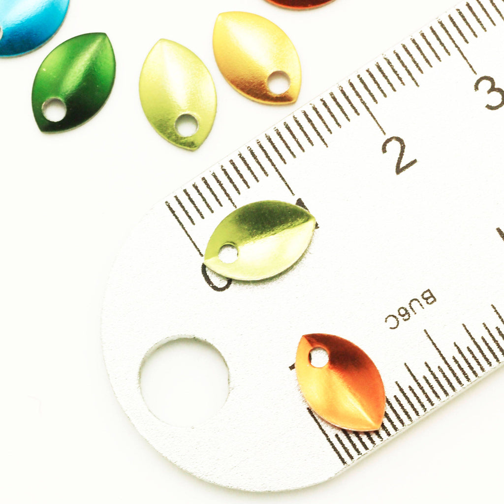 Scale Charms 10 Tiny Aluminum 11mm X 7mm Perfect for Jewelry Embellishments, Chainmail, and Scalemail