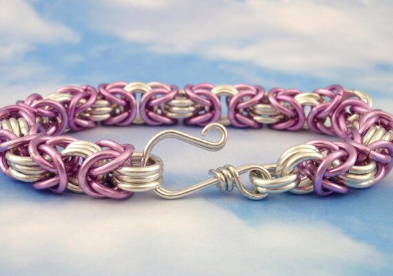 Three Connector Byzantine Chainmaille Bracelet - Kit or Ready Made