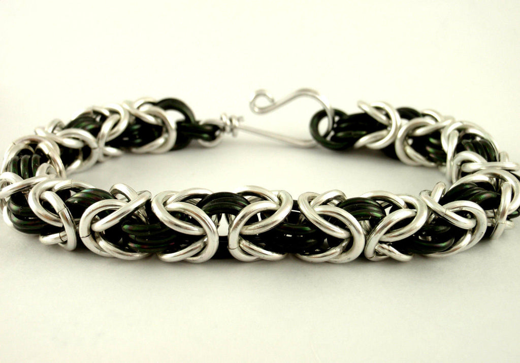 Three Connector Byzantine Chainmaille Bracelet - Kit or Ready Made