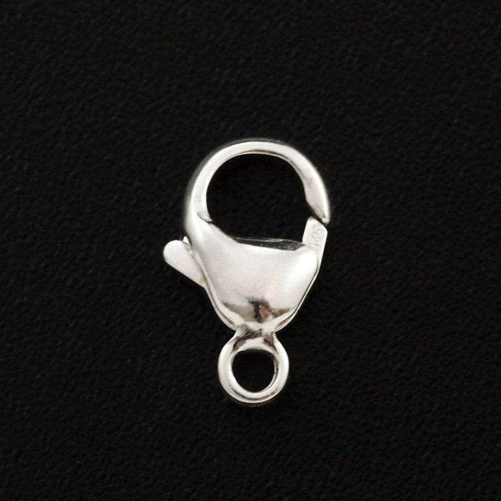 1 Sterling Silver Teardrop Lobster Clasp in 8mm, 11mm, 13mm, 16mm - 100% Guarantee
