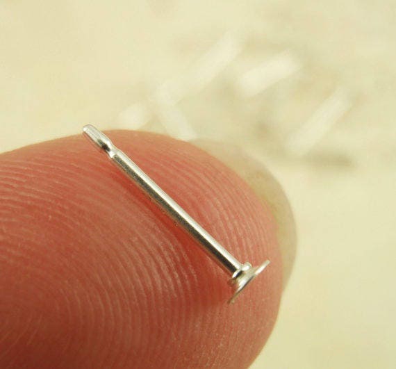 Sterling Silver Post Earrings KIT or A La Cart Makes 5 Pairs - 1mm, 2.5mm, 4mm, 5mm, 6mm, 9.6mm Pad - Made in the USA Resin, Nuts and Posts