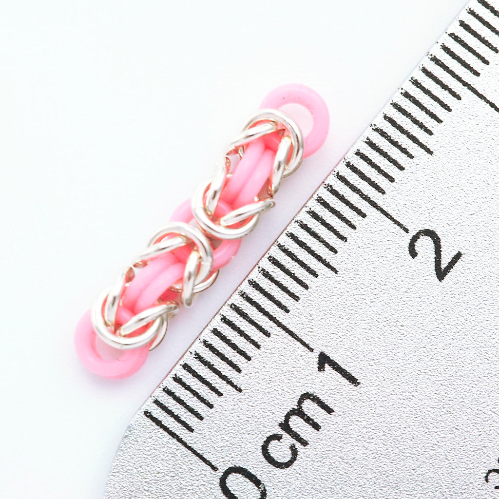 100 - 5mm OD Silicone Jump Rings - You Pick Color - Black, White, Brown, Pink, Purple, Blue, Green, Yellow, Orange, Red or Rainbow Mix