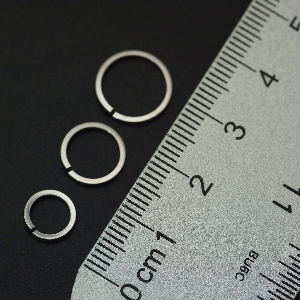 50 Square Stainless Steel Jump Rings - 4 Sizes - Best Commercially Made - 100% Guarantee