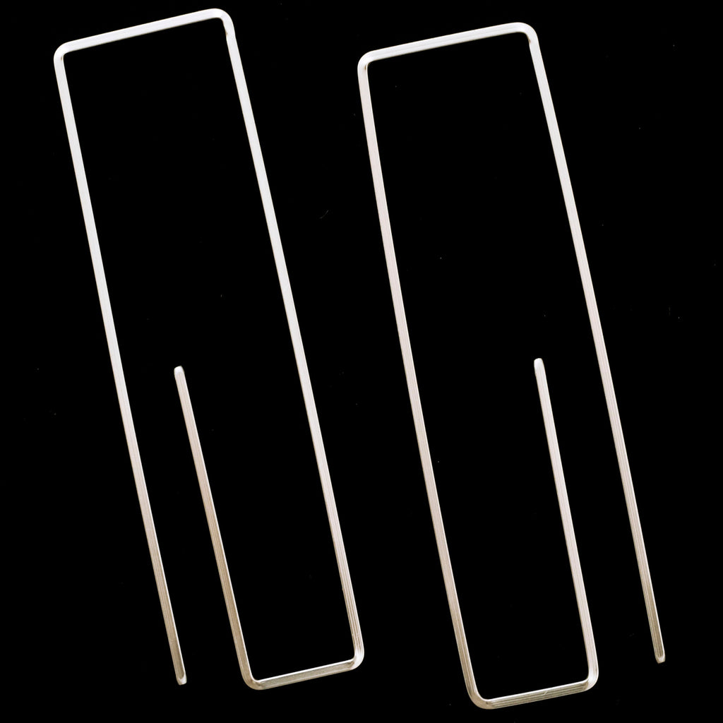 Stella Square Wire Earrings in 15 Metals Including Sterling Silver, 14kt Gold Fill, Titanium, Copper, Brass, Surgical Stainless Steel