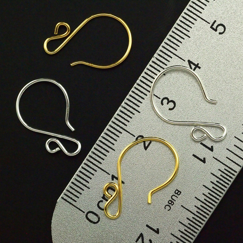 2 Pairs Mini Interchangeable Sterling Silver Ear Wires - Also Available in Gold Finish - 100% Guarantee