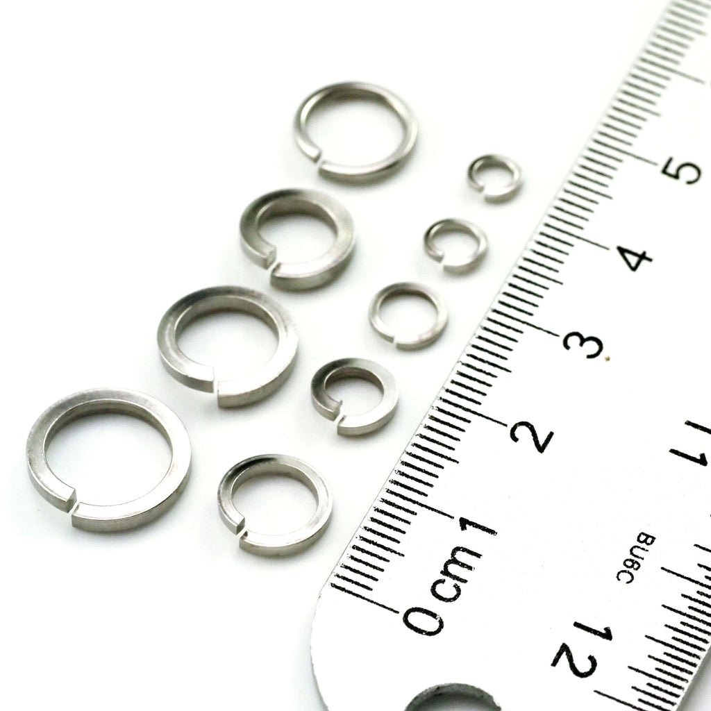 50 - Square Stainless Steel Jump Rings - 9 Sizes in 14 gauge, 16 gauge and 20 gauge - Economical Choice