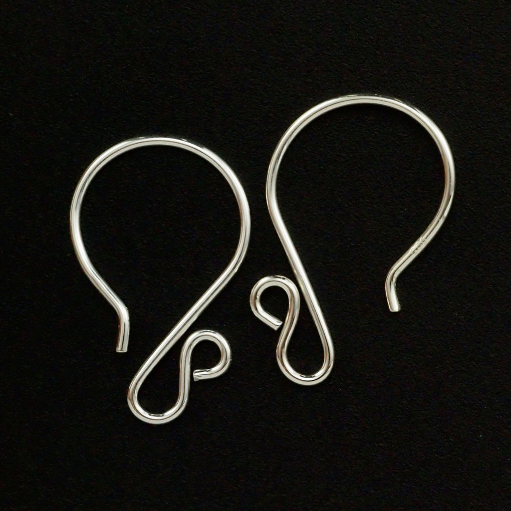 2 Pairs Mini Interchangeable Sterling Silver Ear Wires - Also Available in Gold Finish - 100% Guarantee