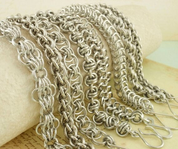 100 Silver Aluminum Jump Rings - Handmade For You in 12, 14, 16, 18, 20, 22 gauge - Top Shelf