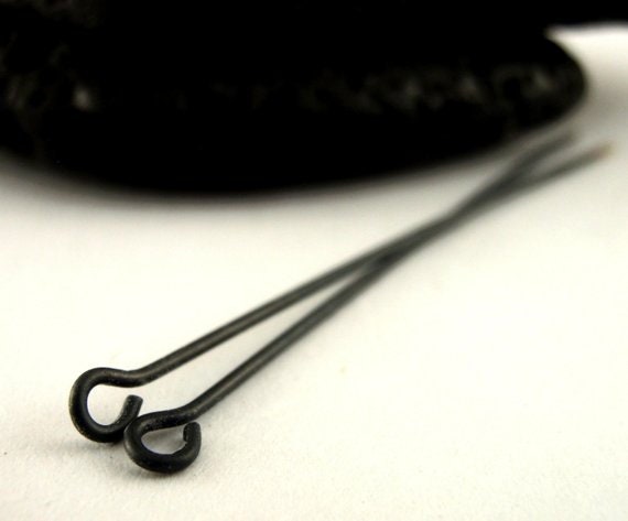 10 Sterling Silver, 14kt Yellow Gold Filled, Rose Gold Filled Eye Pins - Handcrafted in Your Choice of Gauge and Length