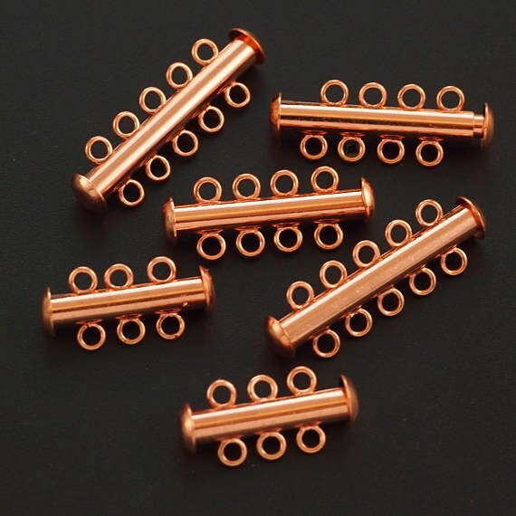 4 Slide Lock Clasps - 2, 3, 4, 5 Strands - You Pick From 7 Finishes - 100% Guarantee