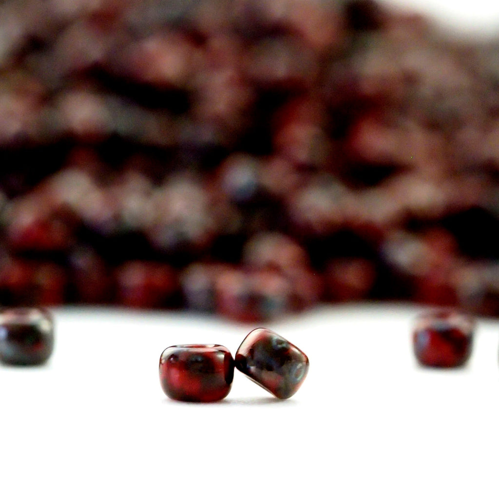 Miyuki 4513 Opaque Red Picasso 6/0, 8/0, 11/0 Seed Beads - 100% Guarantee