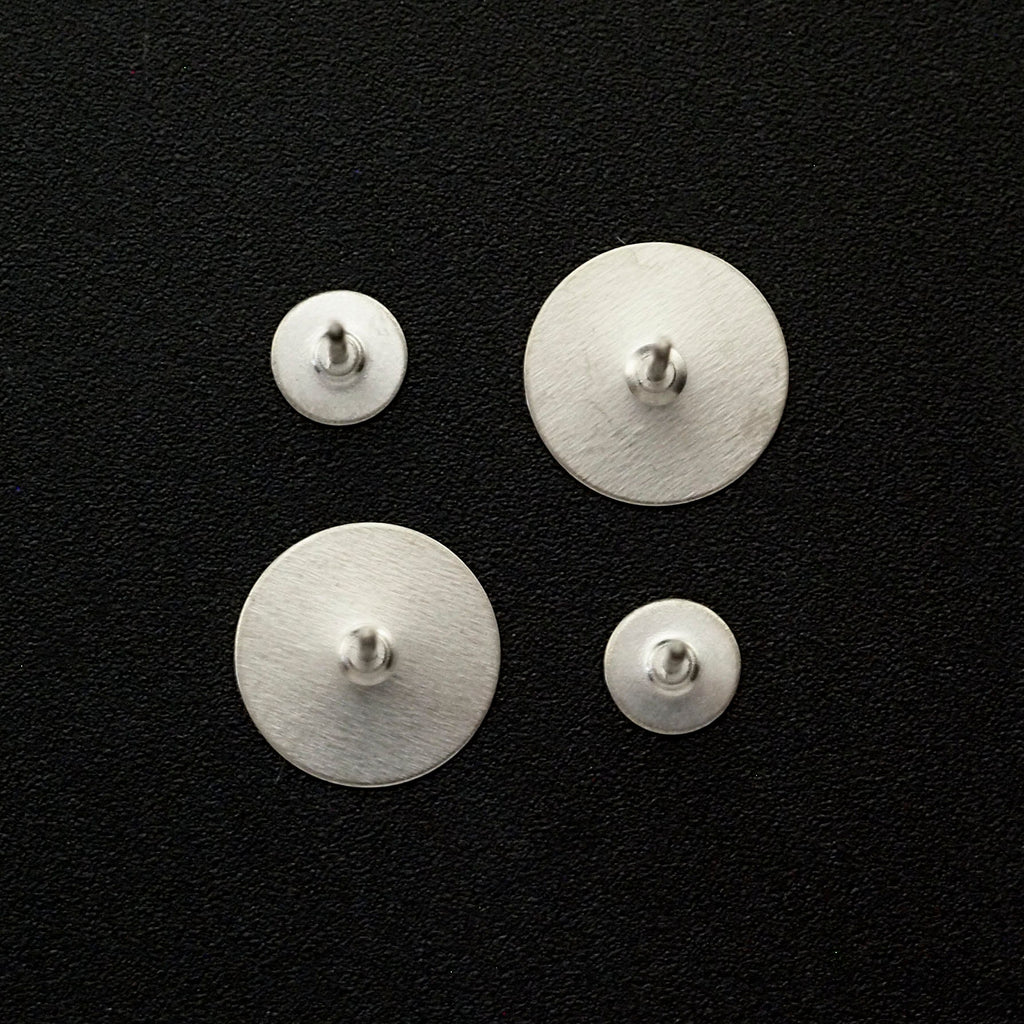 100% Titanium Post Earrings Kit - Makes 3 Pairs with 5mm or 10mm Pad - Hypoallergenic - Made in the USA - Resin, Nuts and Posts
