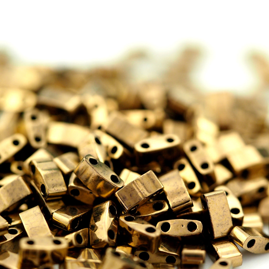Beads Miyuki 457 Opaque Metallic Dark Bronze Tila and Half Tila 100% Guarantee