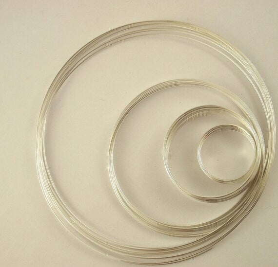 Memory Wire Sampler - 39 Loops in Silver, Gold, Copper, Hematite and Stainless Steel Perfect for a Variety of Rings, Bracelets and Necklaces