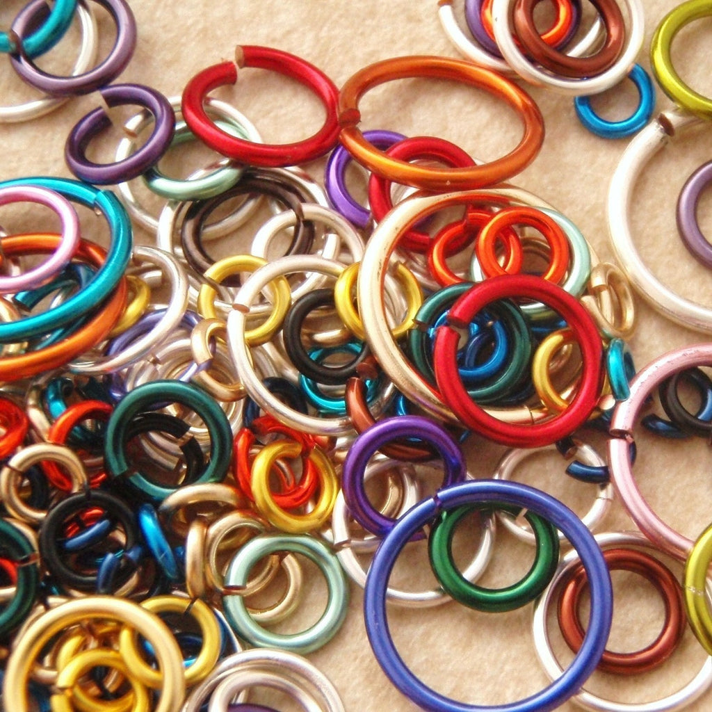 Super Jump Ring Sale - 5 ounces - Approximately 1500 Jump Rings - A Bag Full of Colorful Handmade Links