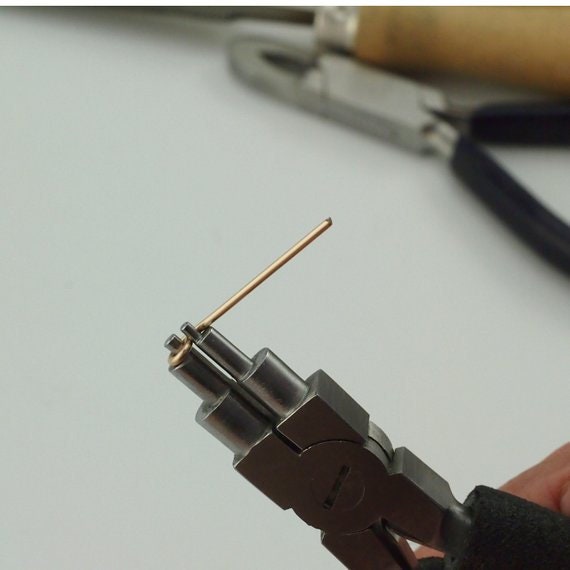 6 Step Looping Pliers - Perfect for Precise Repetitive Loops for Ear Wire and Clasp Making - Professionally Prepped with Free Wire Sample