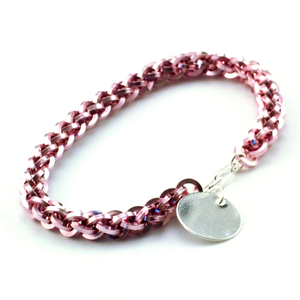 Breast Cancer Awareness Bracelet Kit - Square Grand Aluminum Jens Pind