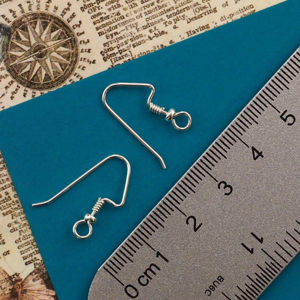 Ear Wires 4 Pairs Perfect Balance with Beads and Coils - Sterling Silver
