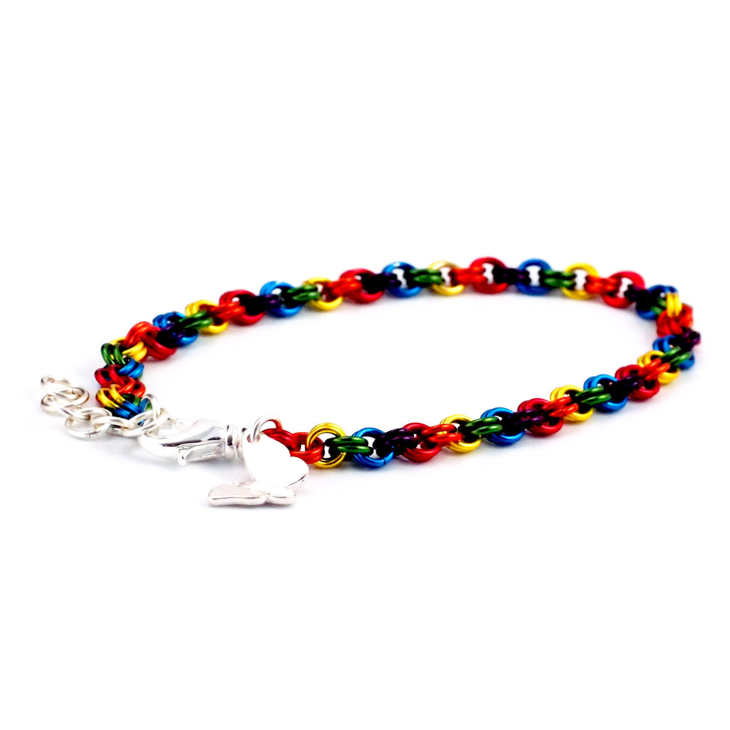 Rainbow Chainmaille Bracelet KIT - Perfect for Beginners - Fun For Experienced Jewelry Makers