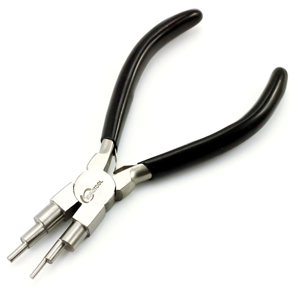 6 Step Looping Pliers - Perfect for Precise Repetitive Loops for Ear Wire and Clasp Making - Professionally Prepped with Free Wire Sample
