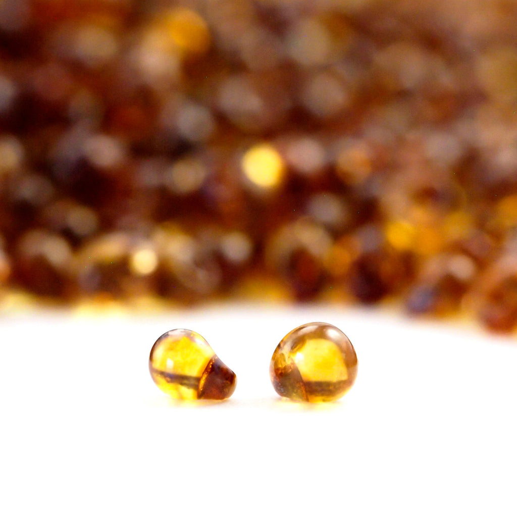 Transparent Light Topaz Picasso Miyuki Drop Beads - 100% Guarantee