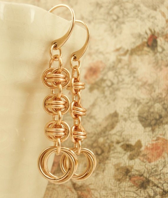 Bronze Earring Kit - Twist of Fate Beginner Chainmaille Jewelry Creating