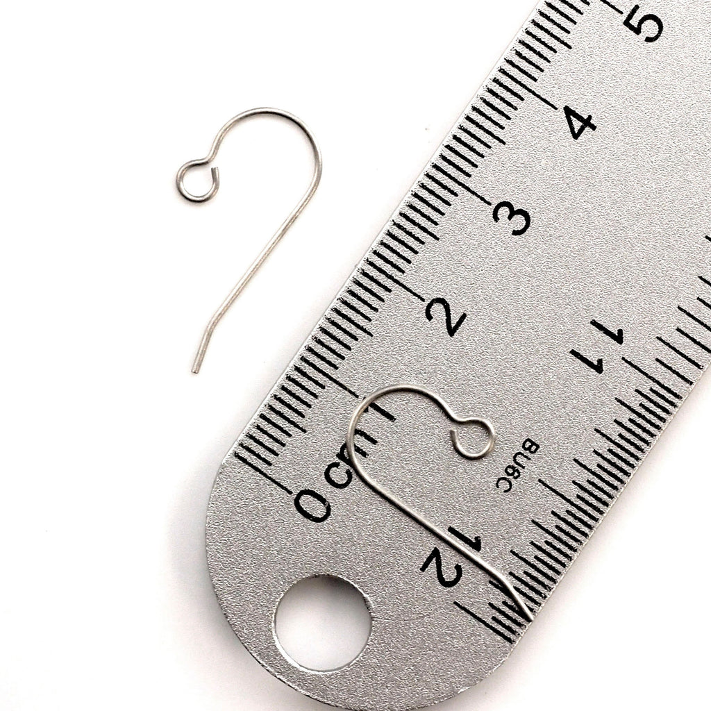 Anodized Titanium Ear Wires with Outside Loop - Made in the USA