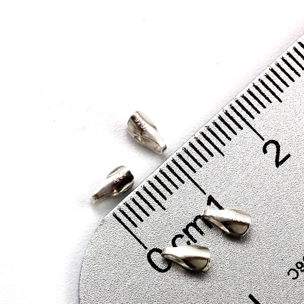 Sterling Silver Cord Ends - 2mm, 2.5mm, 3mm, 4mm - Made in the USA